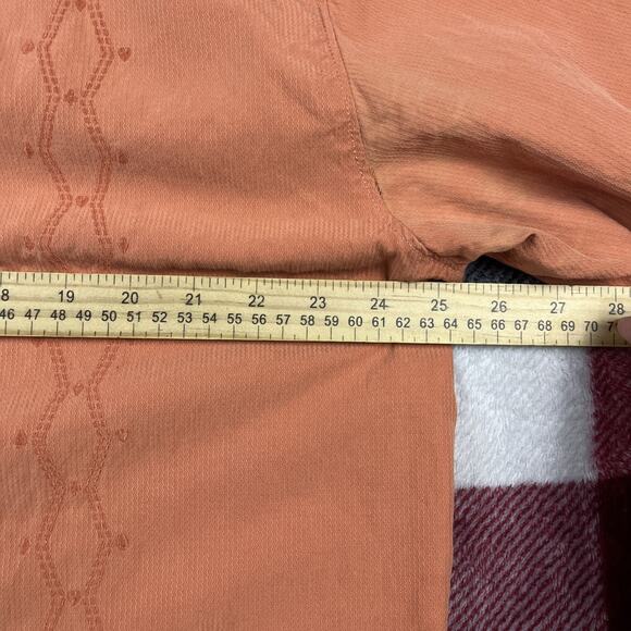 Tommy Bahama Shirt Mens XL Camp Orange Silk Cotton Embroidery Guayabera Bowling - Picture 4 of 8